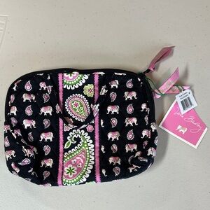 Vera Bradley Pink Elephants Purse Cosmetic Bag NEW